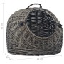 Transportbox für Katzen aus natürlichem grauem Weidenholz 60x45x45 cm von vidaXL, Transportboxen und Boxen für Haustiere - Re...