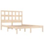 Estructura de cama madera maciza de pino 150x200 cm de vidaXL, Camas y somieres - Ref: Foro24-3104483, Precio: 117,27 €, Desc...