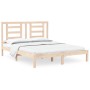 Solid pine wood bed frame 150x200 cm by vidaXL, Beds and slatted bases - Ref: Foro24-3104353, Price: 124,85 €, Discount: %