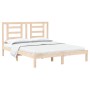 Solid pine wood bed frame 150x200 cm by vidaXL, Beds and slatted bases - Ref: Foro24-3104353, Price: 124,85 €, Discount: %