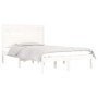 Estructura de cama de madera maciza blanca 140x190 cm de vidaXL, Camas y somieres - Ref: Foro24-3104589, Precio: 154,70 €, De...