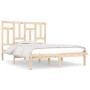 Solid pine wood bed frame 150x200 cm by vidaXL, Beds and slatted bases - Ref: Foro24-3104548, Price: 120,67 €, Discount: %