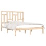 Solid pine wood bed frame 150x200 cm by vidaXL, Beds and slatted bases - Ref: Foro24-3104548, Price: 120,67 €, Discount: %