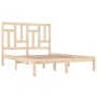 Solid pine wood bed frame 150x200 cm by vidaXL, Beds and slatted bases - Ref: Foro24-3104548, Price: 120,67 €, Discount: %