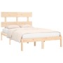 Estructura de cama madera maciza 150x200 cm de vidaXL, Camas y somieres - Ref: Foro24-3104678, Precio: 113,99 €, Descuento: %