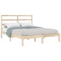 Solid wood bed frame 150x200 cm by vidaXL, Beds and slatted bases - Ref: Foro24-3104938, Price: 103,75 €, Discount: %