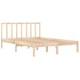 Estructura de cama madera maciza de pino 150x200 cm de vidaXL, Camas y somieres - Ref: Foro24-3105076, Precio: 116,24 €, Desc...