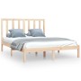 Estructura de cama madera maciza de pino 150x200 cm de vidaXL, Camas y somieres - Ref: Foro24-3105165, Precio: 118,50 €, Desc...