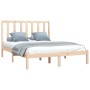 Estructura de cama madera maciza de pino 150x200 cm de vidaXL, Camas y somieres - Ref: Foro24-3105165, Precio: 118,50 €, Desc...