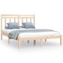 Estructura de cama madera maciza 150x200 cm de vidaXL, Camas y somieres - Ref: Foro24-3105255, Precio: 121,36 €, Descuento: %