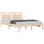 Estructura de cama madera maciza 150x200 cm de vidaXL, Camas y somieres - Ref: Foro24-3105540, Precio: 130,76 €, Descuento: %