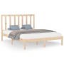 Solid wood bed frame 150x200 cm by vidaXL, Beds and slatted bases - Ref: Foro24-3106773, Price: 118,50 €, Discount: %