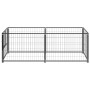 Black steel kennel 200x100x70 cm by vidaXL, Dog kennels and fences - Ref: Foro24-150790, Price: 122,21 €, Discount: %