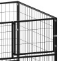 Black steel kennel 200x100x70 cm by vidaXL, Dog kennels and fences - Ref: Foro24-150790, Price: 122,21 €, Discount: %