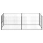 Silver steel dog crate 200x100x70 cm by vidaXL, Dog kennels and fences - Ref: Foro24-150793, Price: 87,39 €, Discount: %