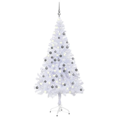 Árbol de Navidad artificial con luces y bolas 380 ramas 150 cm de vidaXL, Arboles de navidad - Ref: Foro24-3077665, Precio: 4...