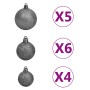 Künstlicher Weihnachtsbaum mit Lichtern und Kugeln 380 Äste 150 cm von vidaXL, Weihnachtsbäume - Ref: Foro24-3077665, Preis: ...