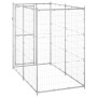 Perrera de exterior de acero galvanizado 110x220x180 cm de vidaXL, Casetas y cercados para perros - Ref: Foro24-150801, Preci...