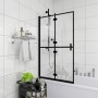 Folding shower screen ESG black 100x140 cm by vidaXL, shower doors - Ref: Foro24-150819, Price: 131,87 €, Discount: %