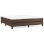 Brown synthetic leather bed frame 180x200 cm by vidaXL, Beds and slatted bases - Ref: Foro24-3120715, Price: 119,21 €, Discou...