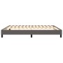 Estructura de cama de cuero sintético gris 160x200 cm de vidaXL, Camas y somieres - Ref: Foro24-3120710, Precio: 107,94 €, De...