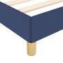 Estructura de cama de tela azul 140x190 cm de vidaXL, Camas y somieres - Ref: Foro24-346816, Precio: 97,08 €, Descuento: %