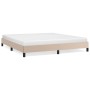 Cappuccino synthetic leather bed frame 180x200 cm by vidaXL, Beds and slatted bases - Ref: Foro24-346921, Price: 134,99 €, Di...