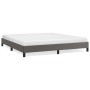 Gray synthetic leather bed frame 160x200 cm by vidaXL, Beds and slatted bases - Ref: Foro24-346914, Price: 107,94 €, Discount: %