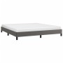 Gray synthetic leather bed frame 160x200 cm by vidaXL, Beds and slatted bases - Ref: Foro24-346914, Price: 107,94 €, Discount: %