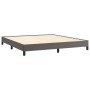 Estructura de cama de cuero sintético gris 160x200 cm de vidaXL, Camas y somieres - Ref: Foro24-346914, Precio: 107,94 €, Des...