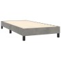 Cama box spring con colchón terciopelo gris claro 90x190 cm de vidaXL, Camas y somieres - Ref: Foro24-3127469, Precio: 307,92...