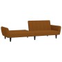 2-Sitzer-Schlafsofa mit brauner Samtfußstütze von vidaXL, Sofas - Ref: Foro24-3080728, Preis: 248,99 €, Rabatt: %