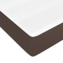 Box spring bed with brown synthetic leather mattress 180x200 cm by vidaXL, Beds and slatted bases - Ref: Foro24-3144276, Pric...