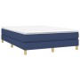 Blue fabric bed frame 140x190 cm by vidaXL, Beds and slatted bases - Ref: Foro24-3120612, Price: 97,08 €, Discount: %