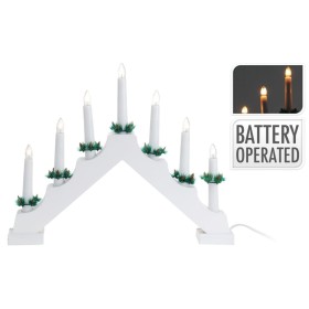 Ambiance Christmas Bridge Candle Lights with 7 White LEDs by Ambiance, Christmas lights - Ref: Foro24-439739, Price: 20,91 €,...