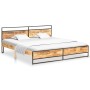 Solid untreated mango wood bed frame 200x200 cm by vidaXL, Beds and slatted bases - Ref: Foro24-285888, Price: 331,27 €, Disc...