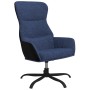 Sillón de relax con reposapiés de tela azul de vidaXL, Sillones - Ref: Foro24-3097469, Precio: 106,99 €, Descuento: %