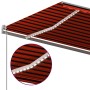 Manual retractable awning with orange and brown poles 4x3 m by vidaXL, Awnings - Ref: Foro24-3070185, Price: 673,99 €, Discou...