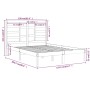 Bettgestell aus Massivholz 150x200 cm von vidaXL, Betten und Lattenroste - Ref: Foro24-3105800, Preis: 120,12 €, Rabatt: %