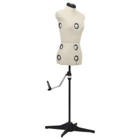 Adjustable tailor mannequin woman cream color size S 33-40 by vidaXL, Gallants at night - Ref: Foro24-288484, Price: 177,99 €...