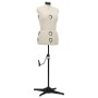 Adjustable tailor mannequin woman cream color size M 40-46 by vidaXL, Gallants at night - Ref: Foro24-288487, Price: 176,15 €...