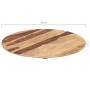 Round table top solid sheesham wood 25-27 mm 50cm by vidaXL, Table tops - Ref: Foro24-285973, Price: 46,84 €, Discount: %