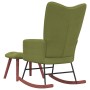 Light green velvet rocking chair with footrest by vidaXL, Rocking chairs - Ref: Foro24-328153, Price: 169,80 €, Discount: %