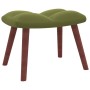 Silla mecedora con reposapiés terciopelo verde claro de vidaXL, Mecedoras - Ref: Foro24-328153, Precio: 169,80 €, Descuento: %