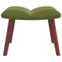 Light green velvet rocking chair with footrest by vidaXL, Rocking chairs - Ref: Foro24-328153, Price: 169,80 €, Discount: %