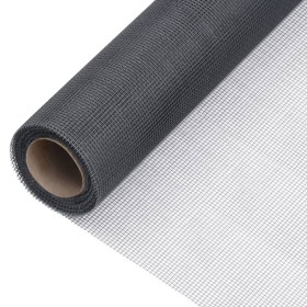 Gray fiberglass mosquito netting 100x1000 cm by vidaXL, fence panels - Ref: Foro24-150872, Price: 25,76 €, Discount: %