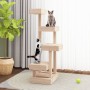 Árbol para gatos madera maciza de pino 45,5x49x103 cm de vidaXL, Mobiliario para gatos - Ref: Foro24-824648, Precio: 60,49 €,...