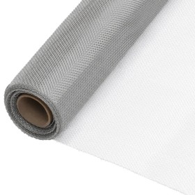 Silbernes Moskitonetz aus Edelstahl 60x1000 cm von vidaXL, Zaunpaneele - Ref: Foro24-150890, Preis: 44,99 €, Rabatt: %