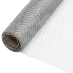 Malla mosquitera de acero inoxidable plateada 80x500 cm de vidaXL, Paneles de vallas - Ref: Foro24-150892, Precio: 33,26 €, D...