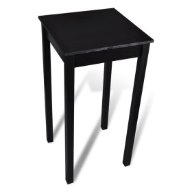 Black MDF high bar table 55x55x107 cm by vidaXL, Kitchen and dining tables - Ref: Foro24-240379, Price: 95,41 €, Discount: %